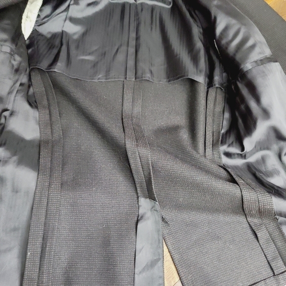 Vintage 1960s Black Oversized Classic Menswear Blazer - Picture 11 of 12